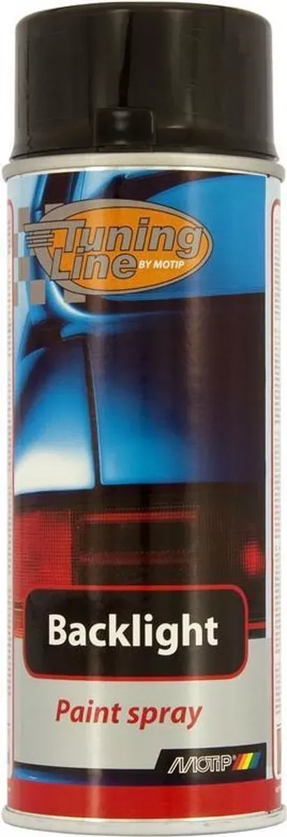 Tint spray / Achterlichtenspray Motip zwart transparant (400 ml)