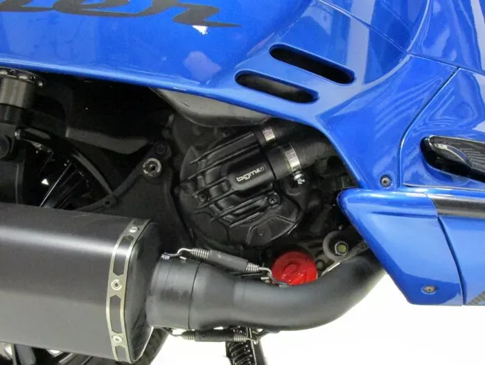 waterpompdeksel  BGM pro faster flow  vespa gt, gts, gtl, gtv 125 300, gts300 hpe   zwart geanodiseerd