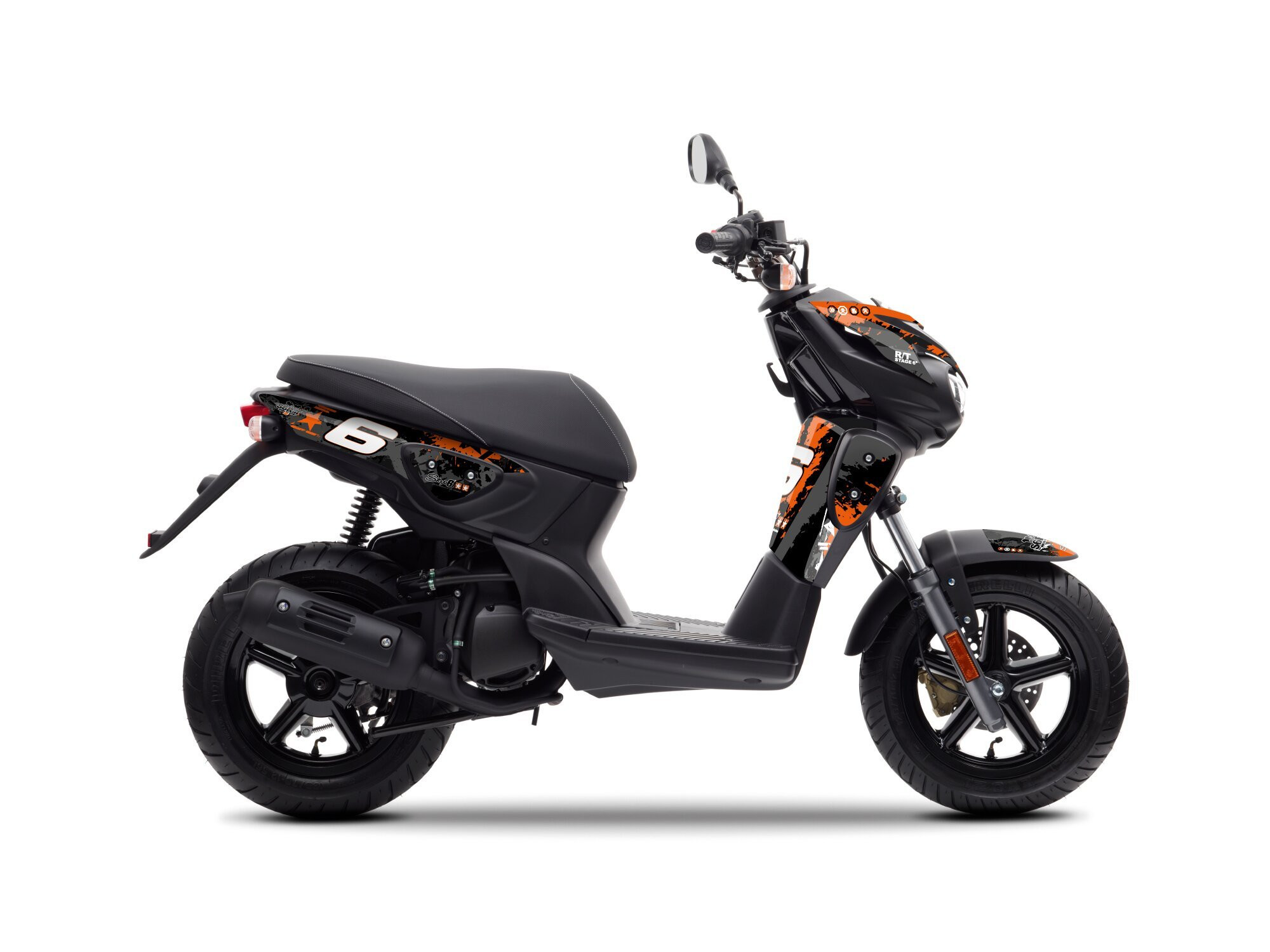 Stickerset Yamaha Slider Stage6 Oranje-Zwart 