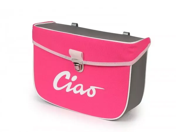 Zadeltas Moto Nostra Ciao Roze Grijs