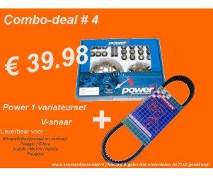 # 4 - Power 1 Variateur + V-snaar