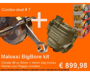 # 6 - Malossi Big Bore kit Piaggio scooters 86cc Cilinder+Krukas
