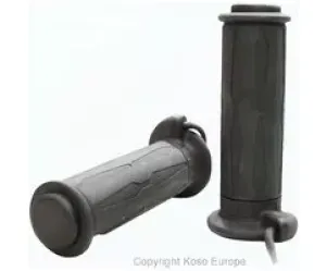 Verwarmde Handgreep Koso 1" + 1 1/8" L=130mm Zwart Met Externe Schakelaar