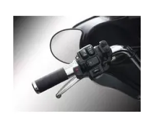 Verwarmde Handgreep Koso Titan-X Chrome M. Gentegreerde Schakelaar Harley Davidson W. Electr. Gasklep
