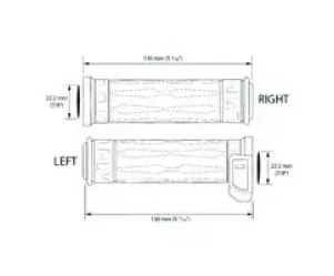 Verwarmde Handgreep Koso Apollo 7/8" + 7/8" L=130mm B. Duimverwarming ATV Sneeuwscooter Schrijf recensie