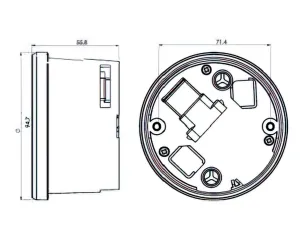 Snelheidsmeter Koso Chrome Harley Davidson HD / XL-883 / XL-1200 / Dyna/ SoftailNA 2011