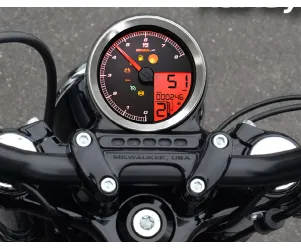 Snelheidsmeter Koso Zwart Harley Davidson HD / XL-883 / XL-1200 / Dyna / Softail NA 2011