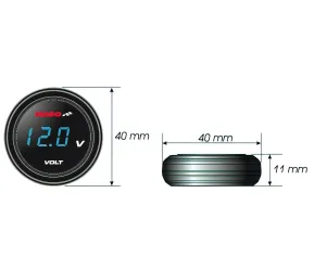 Voltmeter Digitale Koso Munt Blauw