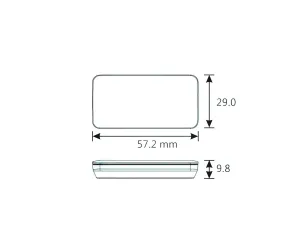 Thermometer Koso Super  Slim Led Rood