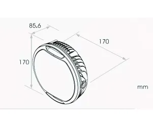 Koplamp Led D.170MM Koso Thunderbolt CE-Markering