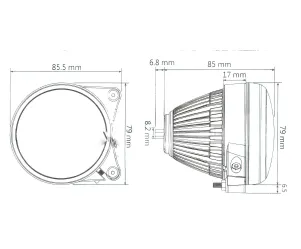 Koplamp (High Beam) Led Koso Hawkeye CE-Markering