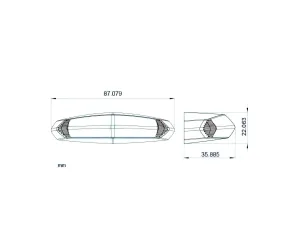 Achterlicht Led Koso GT-01 Transparante CE-Markering