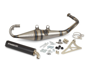 Uitlaat - Stage 6 - PRO Replica MK2 - Gilera / Piaggio - Zwart
