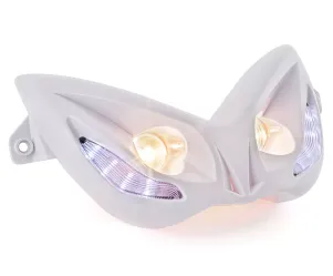 Koplamp Evo 2 Met Blauwe Leds MBK Nitro/ Yamaha Aerox Wit