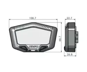 Snelheidsmeter Koso DB-02 Off-Road