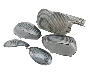 Indicatorlens Set STR8 (4) Met Achterlicht Yamaha Neo's / Ovetto Zwart