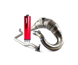 Voca Uitlaat Cross Rookie 50/70CC Rode Geluiddemper Yamaha DT / X-Limit