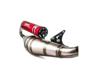 Voca Racing Uitlaat Sabotage V2 50/70 Piaggio NRG / Typhoon Rode Geluiddemper