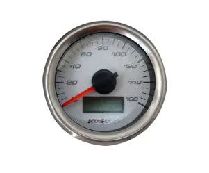 Snelheidsmeter Koso GP Stijl160KM/H D=48 Witte Wijzerplaat