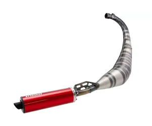 Uitlaat Voca Racing Rookie 50/70CC (Street-Legal) Minarelli AM6 Rode Aluminum Geluiddemper