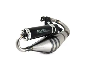 Voca Racing Uitlaat Sabotage  V2 50/70 Yamaha BW'S / Slider Zwarte Geluiddemper