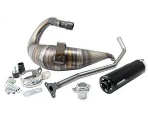 Uitlaat Voca Cross Rookie 50 - 70CC Hight Mount CE Zwart Derbi  Senda / DRD