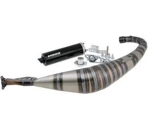 Uitlaat Voca Racing Rookie 50/70CC (Street-Legal) Derbi Senda DRD Zwart Aluminum Geluidddemper