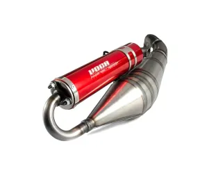 Voca Racing Uitlaat Sabotage V2 50/70 Piaggio NRG / Typhoon Rode Geluiddemper