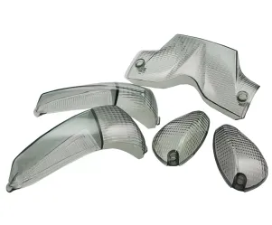 Knipperlichtglas set + Achterlicht Gilera Runner vanaf 2003 Zwart