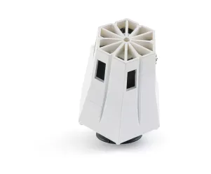 STR8 Luchfilter D.28-35 EVO 30° Hoek Wit / Zwart Schuim