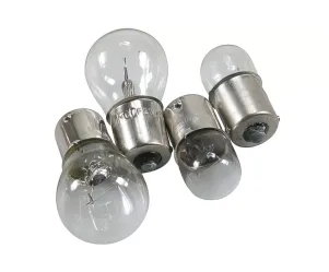 Indicatorlampen Set 2X (12V 10W) ​​& 2X (12V 21W) (BA15S) Wit CE-Markering