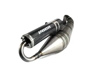 Voca Racing Uitlaat Sabotage V2 50/70 Piaggio NRG / Typhoon  Carbon Look Geluiddemper