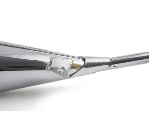 Voca RacingUitlaat 50/70CC Chroom / Rode Geluiddemper (CE) Minarelli AM6