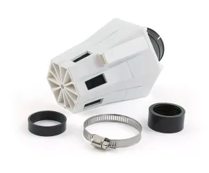 STR8 Luchfilter D.28-35 EVO 30° Hoek Wit / Zwart Schuim