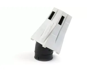 STR8 Luchfilter D.28-35 EVO 30° Hoek Wit / Zwart Schuim