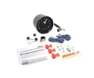Tachometer Koso D=75mm 8.000RPM Zwart