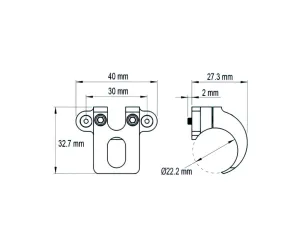 Snelheidsmeter Bevestiging Koso 22MM Stuur D1 Oled