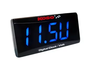 Tijd / Voltmeter Koso Mini Led  Zwart
