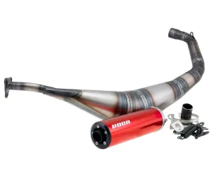 Uitlaat Voca Warrior 50-70CC Rode Geluiddemper Yamaha DT / X-Limit