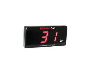 Thermometer Koso Super  Slim Led Rood