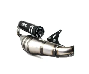 Voca Racing Uitlaat Sabotage  V2 50/70 Yamaha BW'S / Slider Zwarte Geluiddemper