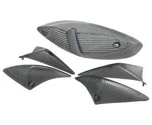 Knipperlicht Set STR8 (4) Met Achterlicht Peugeot Speedfight II Zwart/Carbon Look