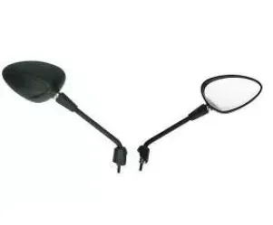 Spiegelset Vespa Sprint mat zwart links + rechts (lang)