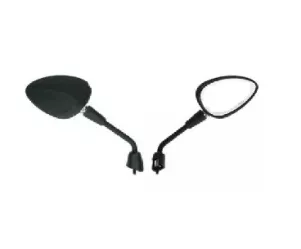 Spiegelset Vespa Sprint mat zwart links + rechts (kort)