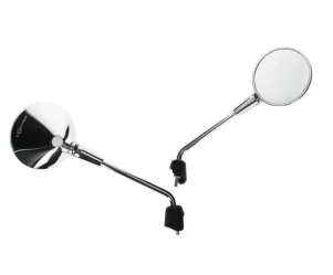 Spiegelset Vespa Primavera chroom links + rechts (lang)