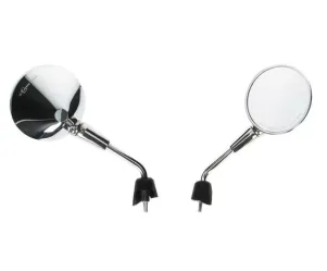 Spiegelset Vespa Primavera Chroom links + rechts (kort)