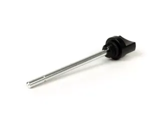 olievuldop met peilstok  BGM pro, versnellingsbakolie  piaggio leader/quasar/hpe   vespa et4, lx, lxv, s, gt, gts, gtv, gtl 125 300cc   zwart geanodiseerd