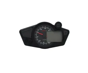 Snelheidsmeter / Tachometer Koso Digital RX1N-R Zwart Gezicht, Blauwe Verlichting / Street-Legal