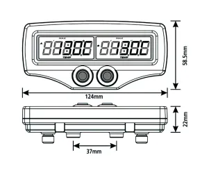 Dubbele EGT-Meter  Koso Digital