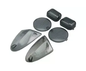 Knipperlicht Set STR8 (4) Met Achterlicht Aprilia SR50 2000-2005 Zwart